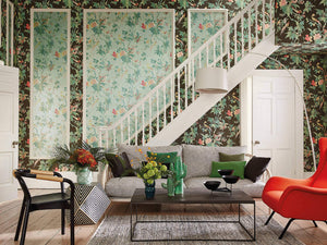 Little Greene Behang Archive Trails Paradise - Blue