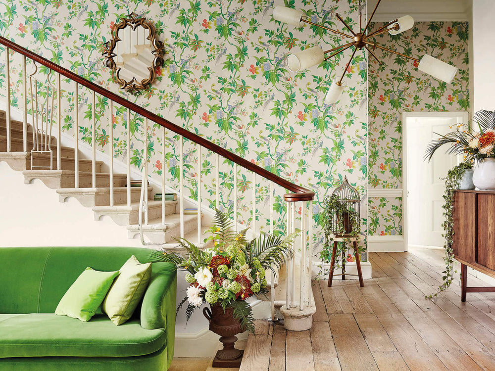 Little Greene Behang Archive Trails Paradise - Feather