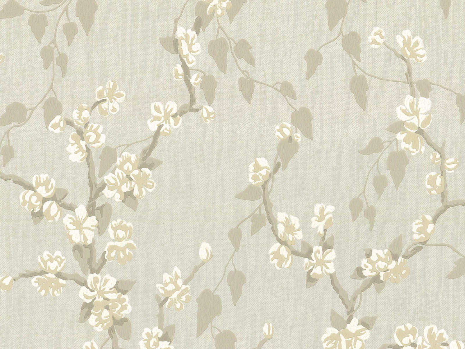 Little Greene Behang Archive Trails Sakura - Fawn