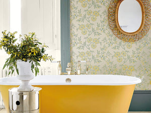 Little Greene Behang Archive Trails Stitch - Highland