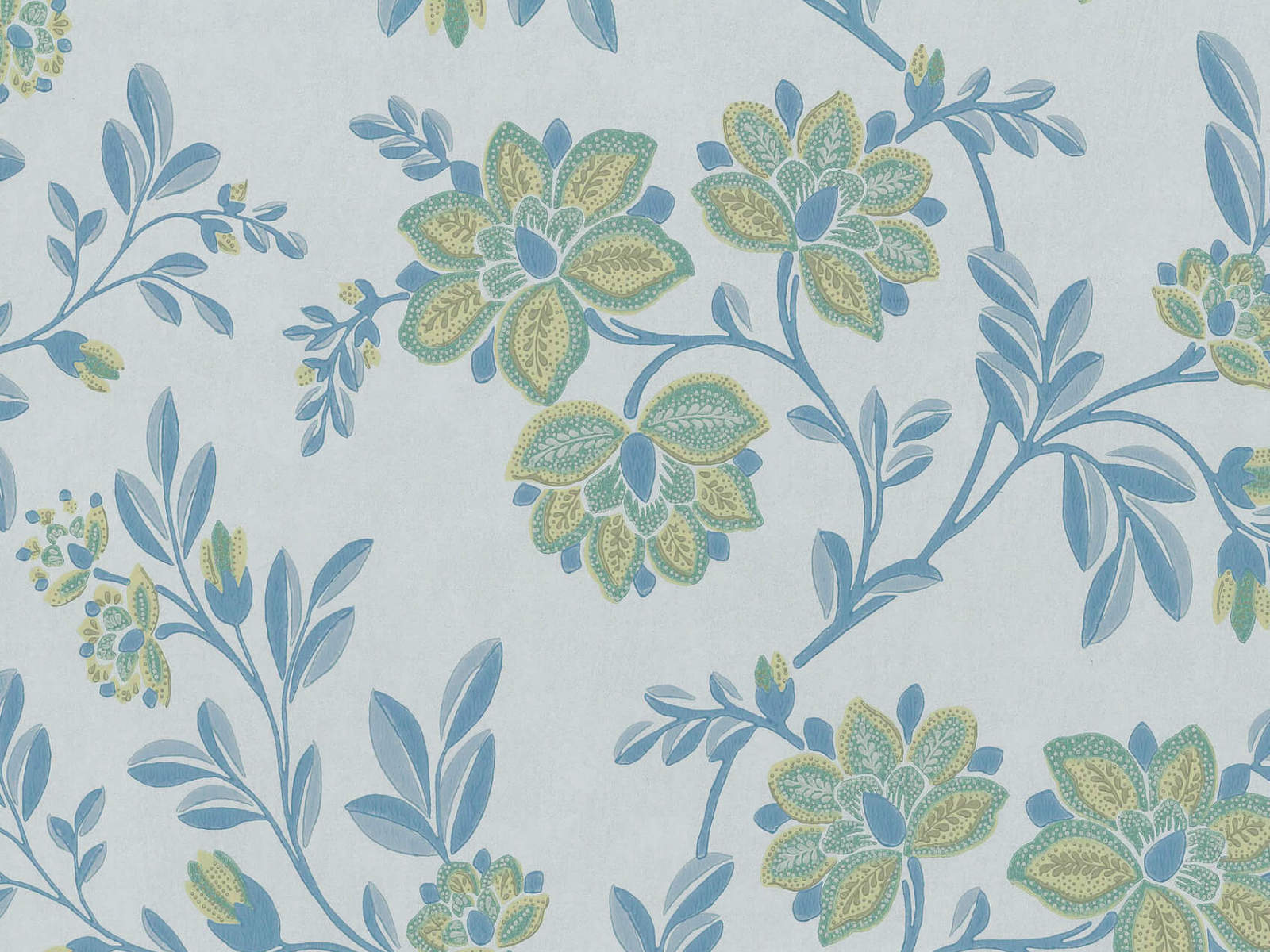 Little Greene Behang Archive Trails Stitch - Loch