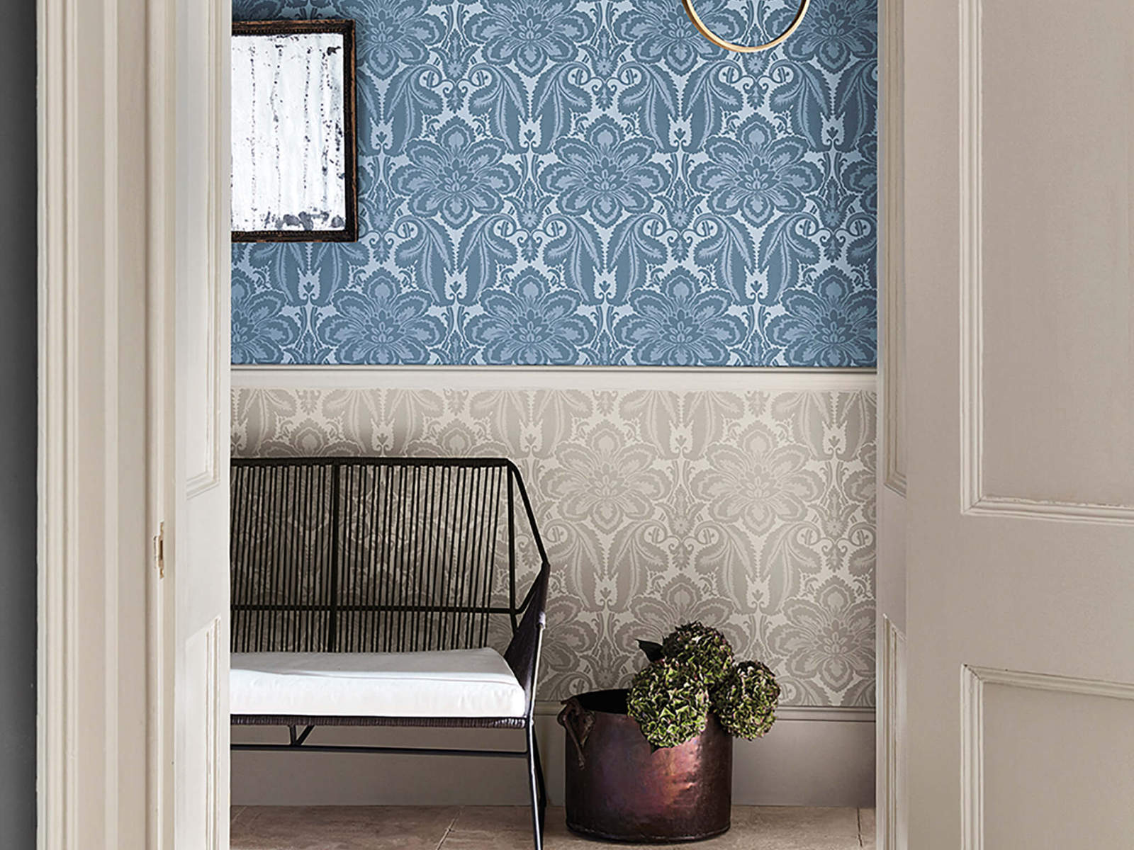Little Greene Behang London Wallpapers IV Albemarle Street - Vapour