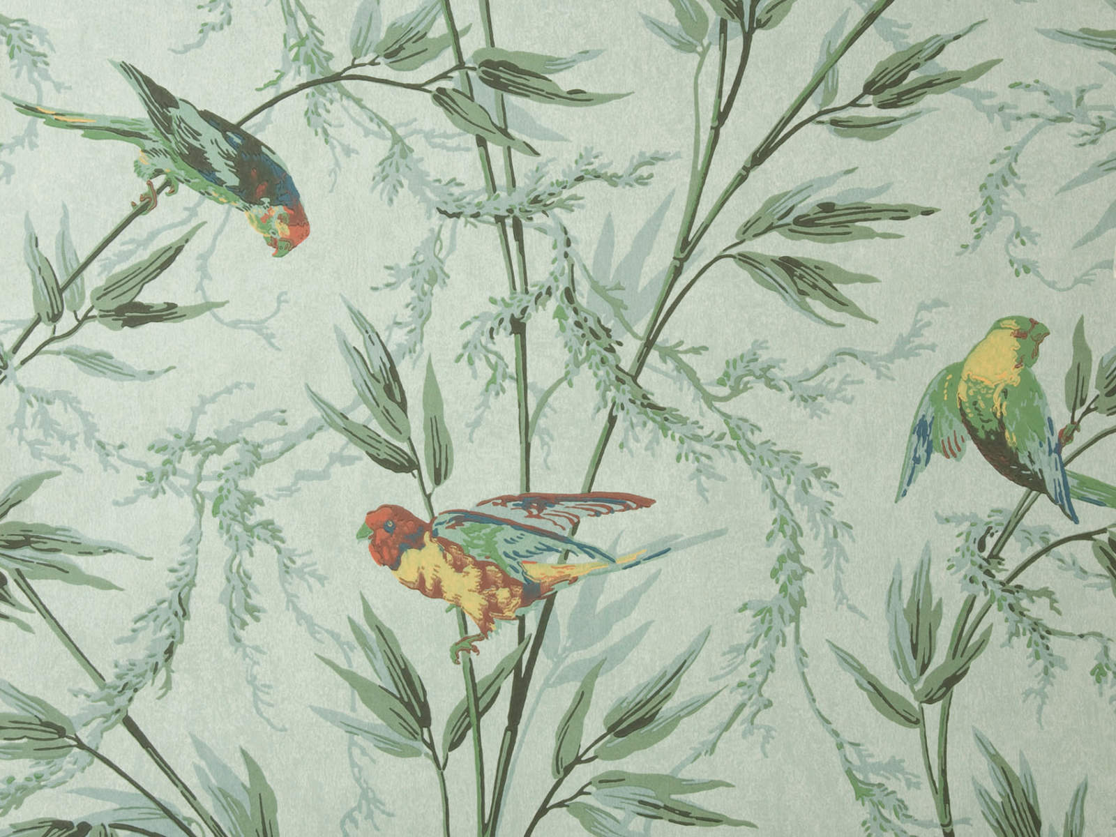 Little Greene Behang London Wallpapers IV Great Ormond Street - Verditure