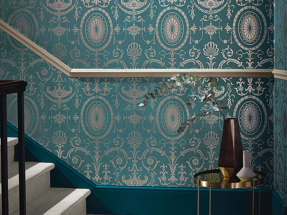 Little Greene Behang London Wallpapers IV Pall Mall - Canton Gold