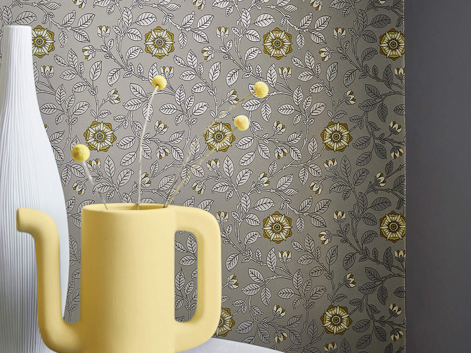 Little Greene Behang London Wallpapers IV Richmond Green - Platinum