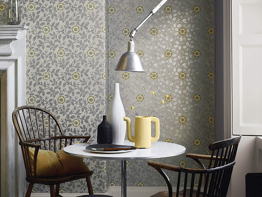 Little Greene Behang London Wallpapers IV Richmond Green - Platinum