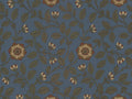 Little Greene Behang London Wallpapers IV Richmond Green - Revival Blue