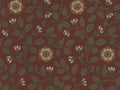 Little Greene Behang London Wallpapers IV Richmond Green - Revival Red