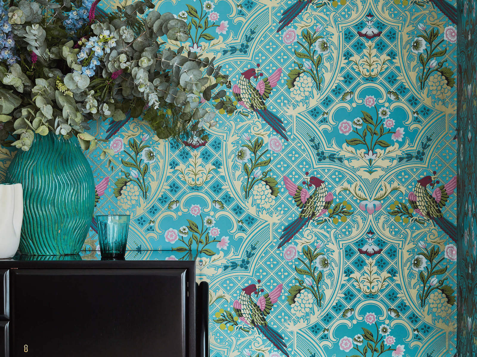 Little Greene Behang London Wallpapers V Brodsworth - Empress