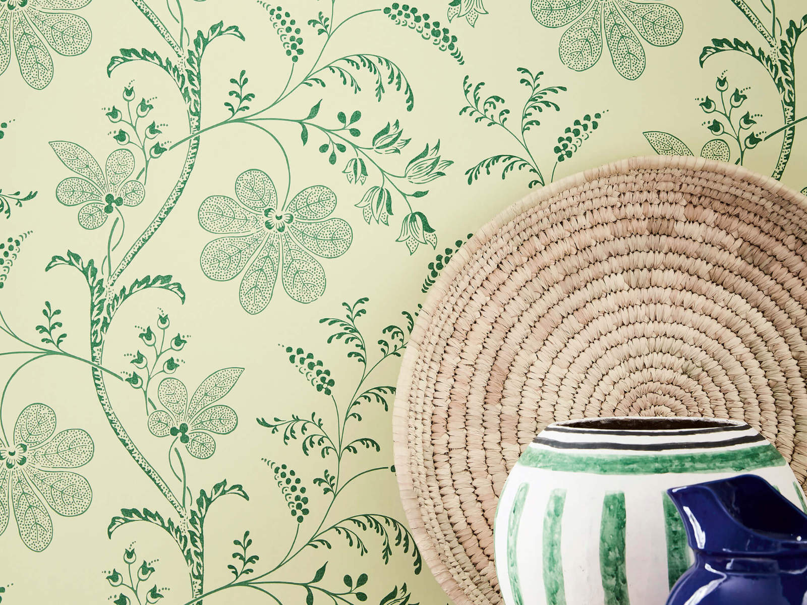 Little Greene Behang London Wallpapers V Bedford Square - Acorn