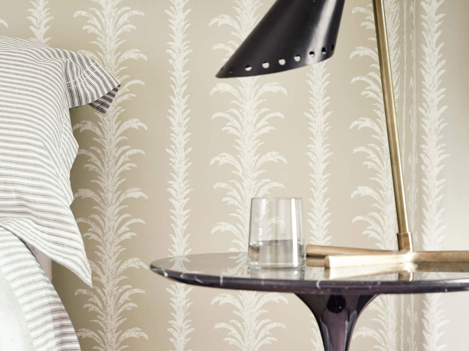 Little Greene Behang London Wallpapers V Lauderdale - Stone