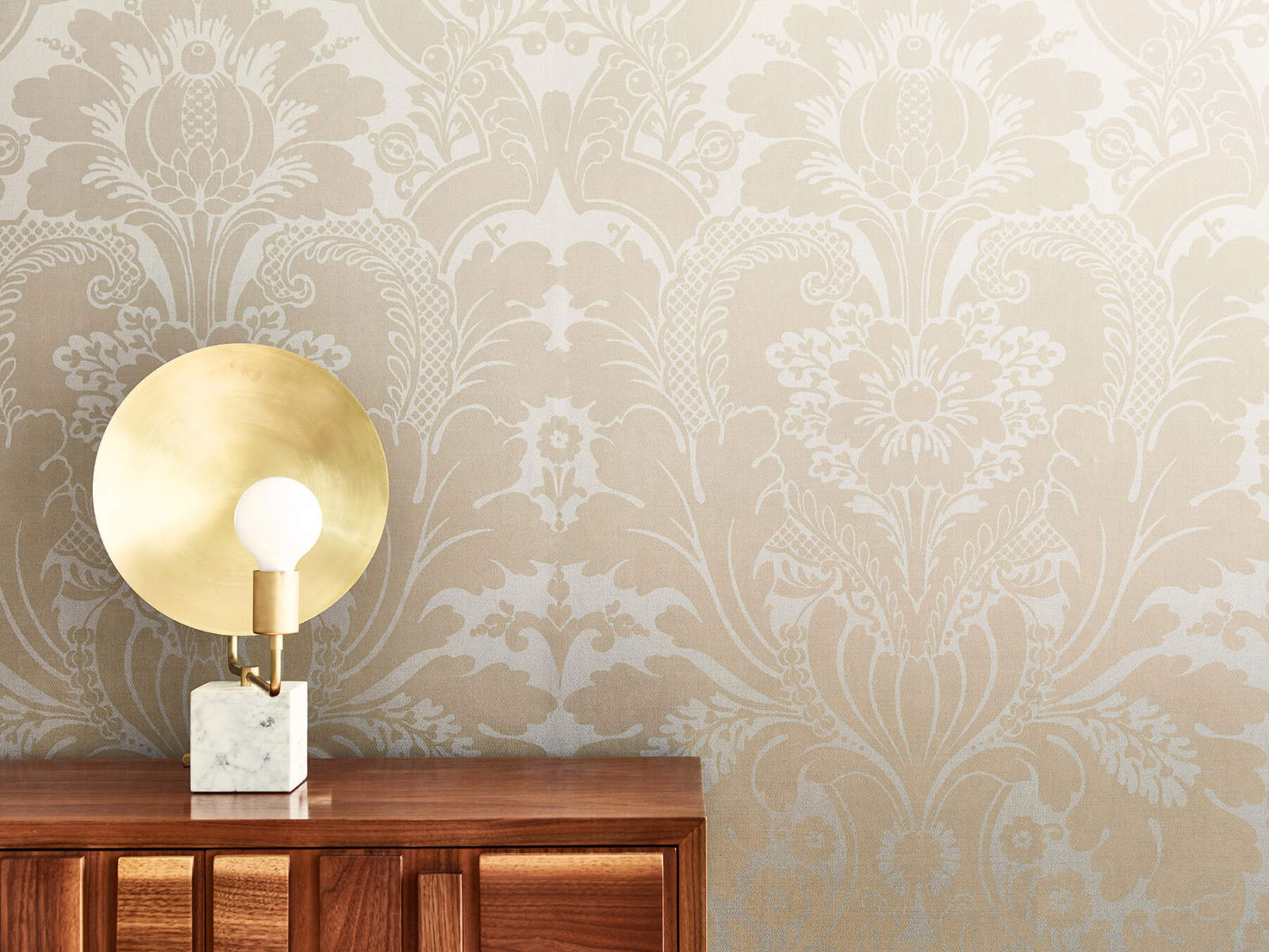 Little Greene Behang London Wallpapers V St James Park - Suede Fade