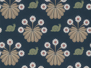Little Greene Behang National Trust Papers II Burges Snail - Dark Blue