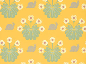 Little Greene Behang National Trust Papers II Burges Snail - Lemon
