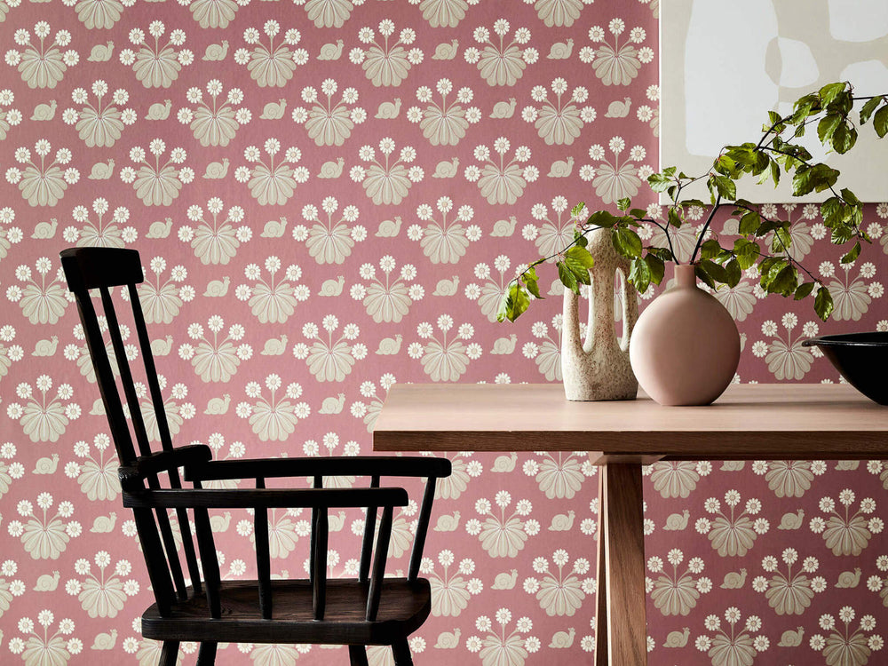 Little Greene Behang National Trust Papers II Burges Snail - Rosie