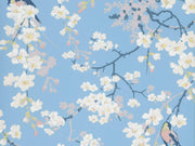 Little Greene Behang National Trust Papers II Massingberd Blossom - Pale Blue