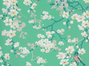 Little Greene Behang National Trust Papers II Massingberd Blossom - Verditer