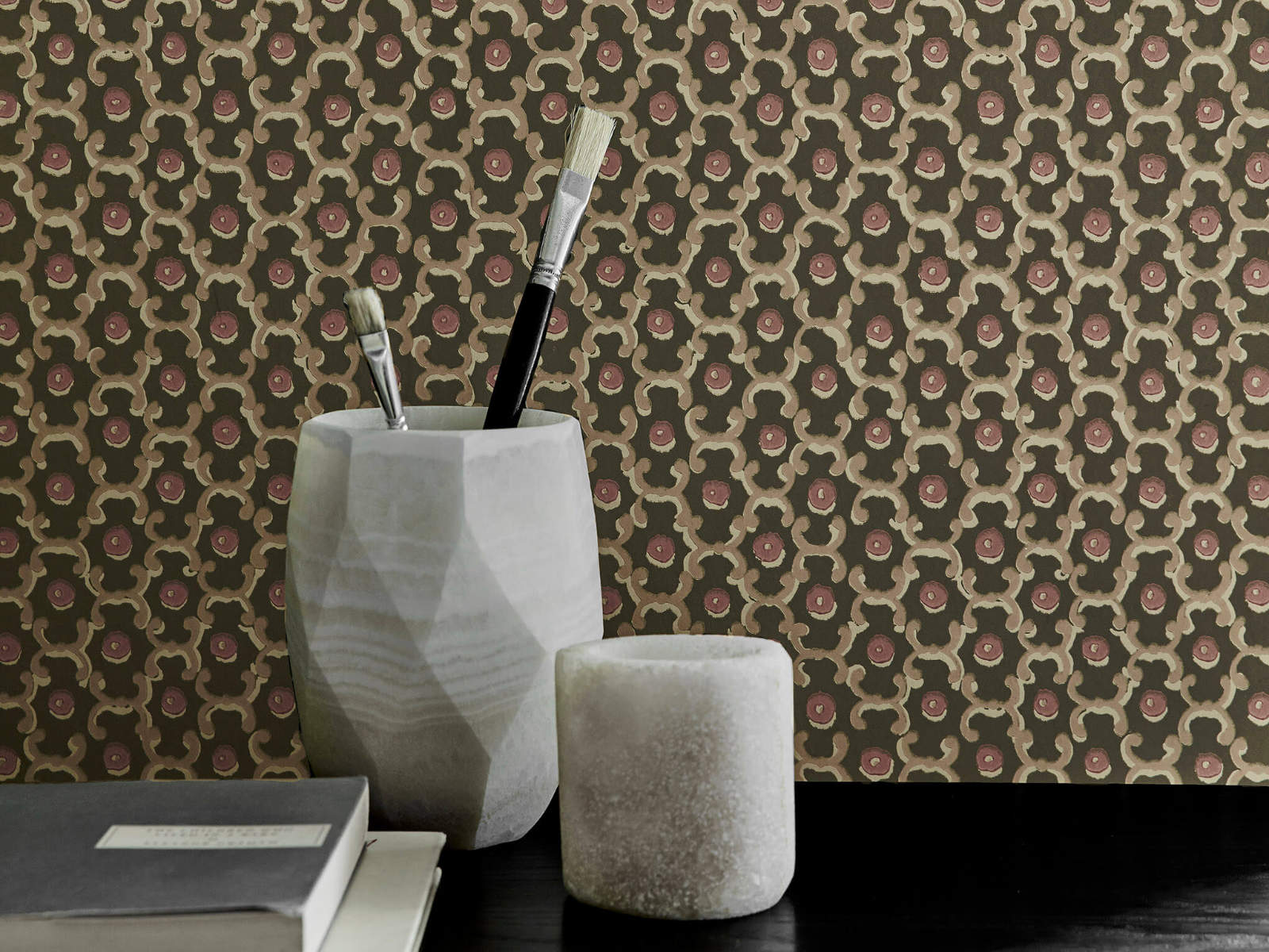 Little Greene Behang National Trust Papers II Moy - Pompei