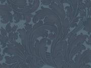 Little Greene Behang National Trust Papers II Tulip - Blue Black