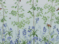 Little Greene Behang National Trust Papers III Bird & Bluebell - Celestial Blue