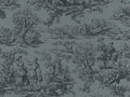 Little Greene Behang National Trust Papers III Lovers' Toile - Hicks' Blue