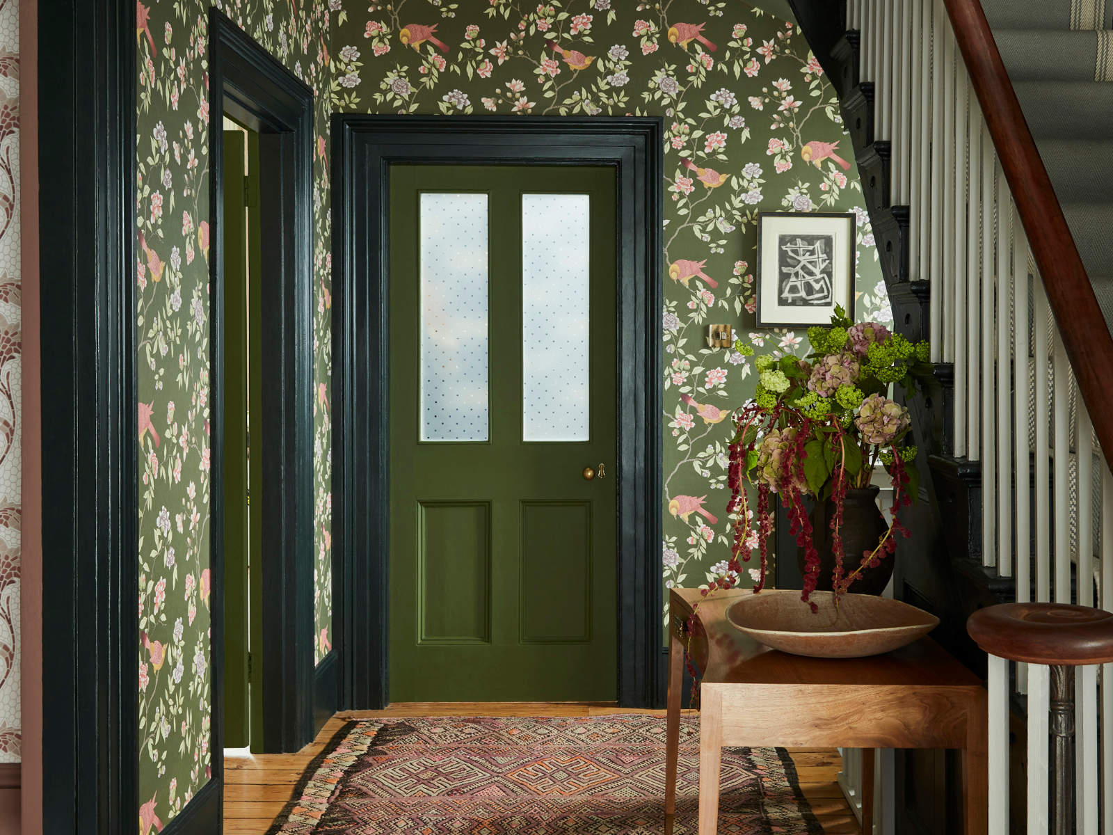 Little Greene National Trust Papers IV Aderyn - Olive Colour