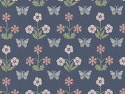 Little Greene National Trust Papers IV Burges Butterfly - Hicks' Blue