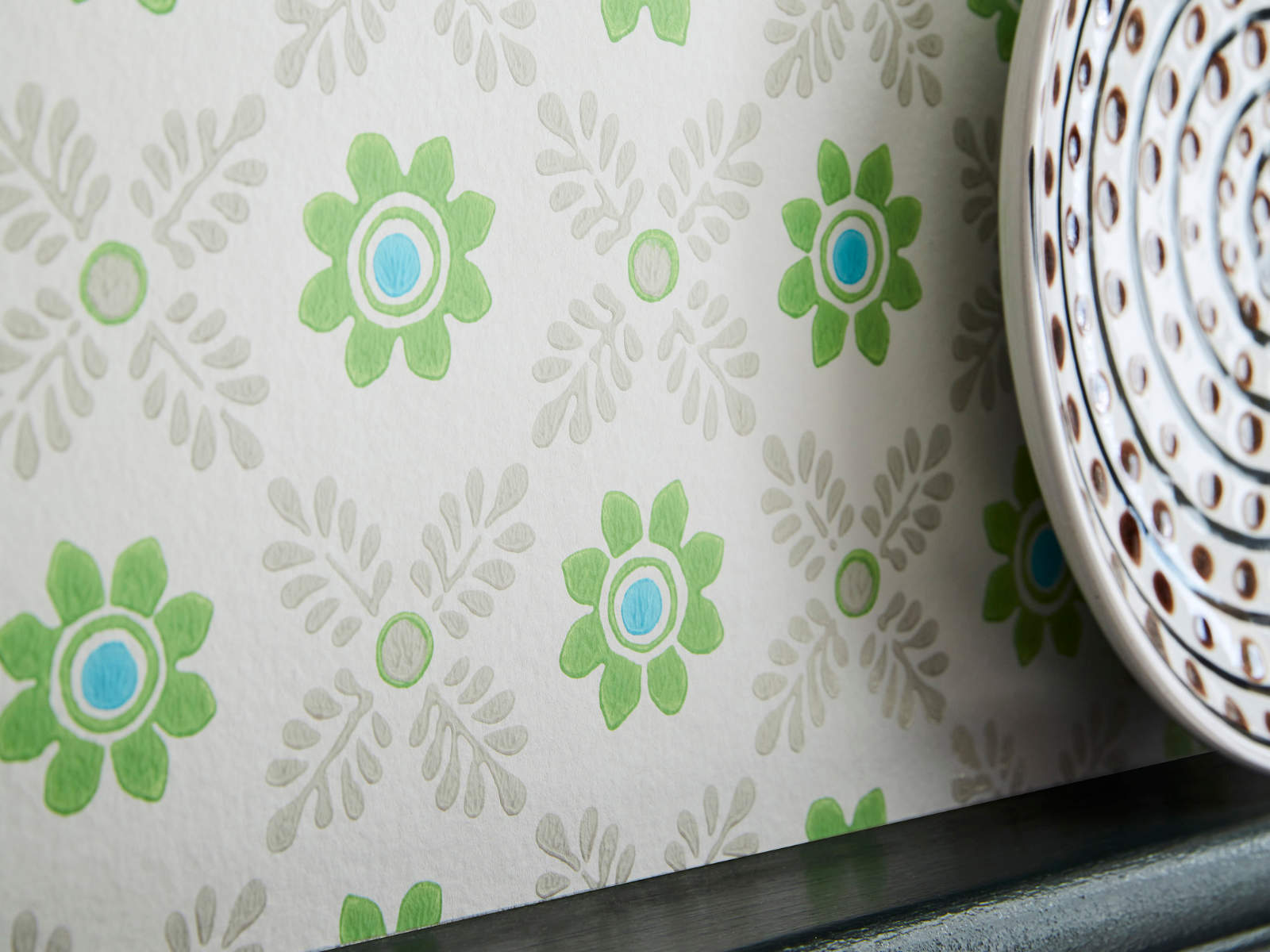 Little Greene National Trust Papers IV Disty Block - Phthalo