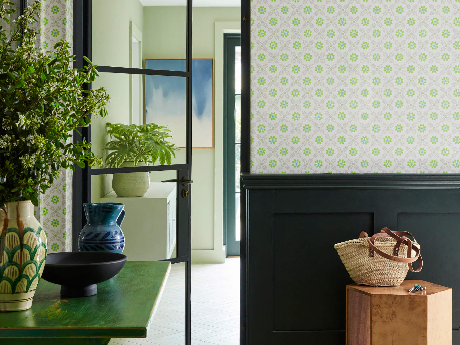 Little Greene National Trust Papers IV Disty Block - Phthalo