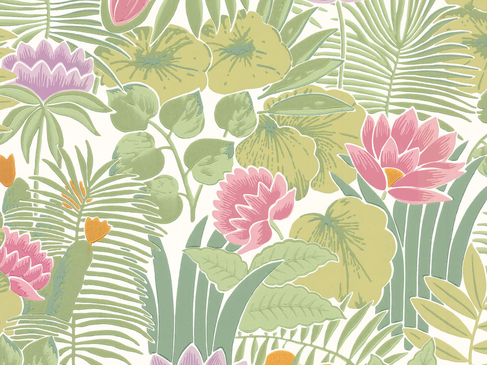 Little Greene Behang 20th Century Papers Reverie - Jardin
