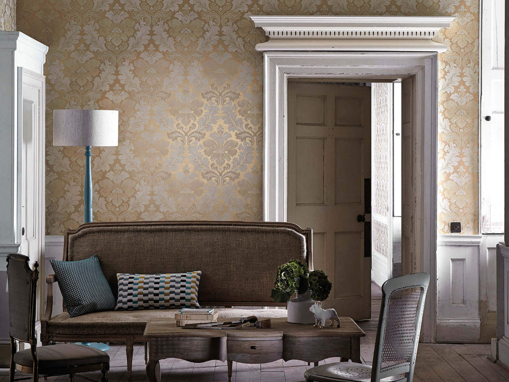 Little Greene Behang Revolution Papers Bonaparte  - Pure Gold