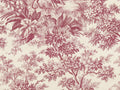Little Greene Behang Revolution Papers Stag Toile  - Burgundy