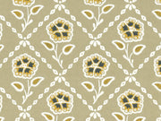 Little Greene Behang Revolution Papers Whitehall  - Moutarde