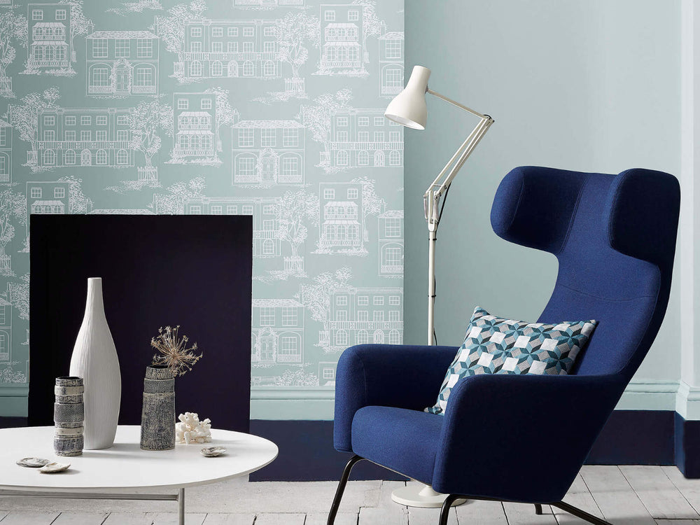 Little Greene Behang 20th Century Papers Hampstead - Penumbra