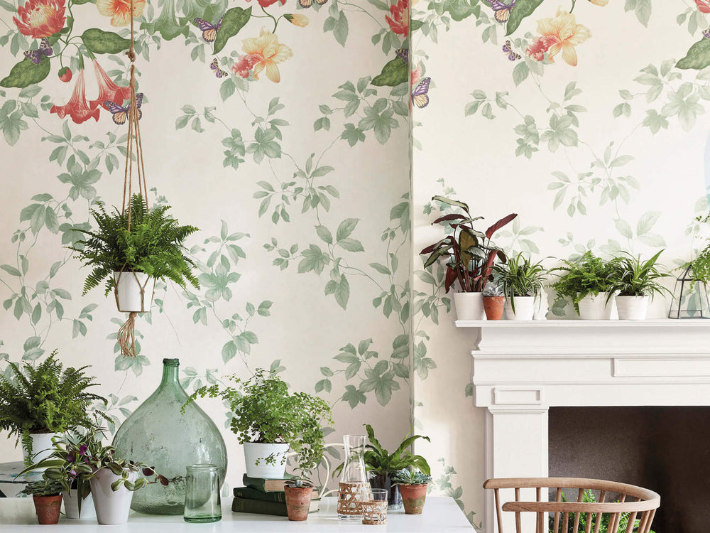 Little Greene Behang Archive Trails II Asterid - Lantern