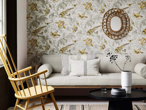 Little Greene Behang Archive Trails II Crowe Hall Lane - Gilt