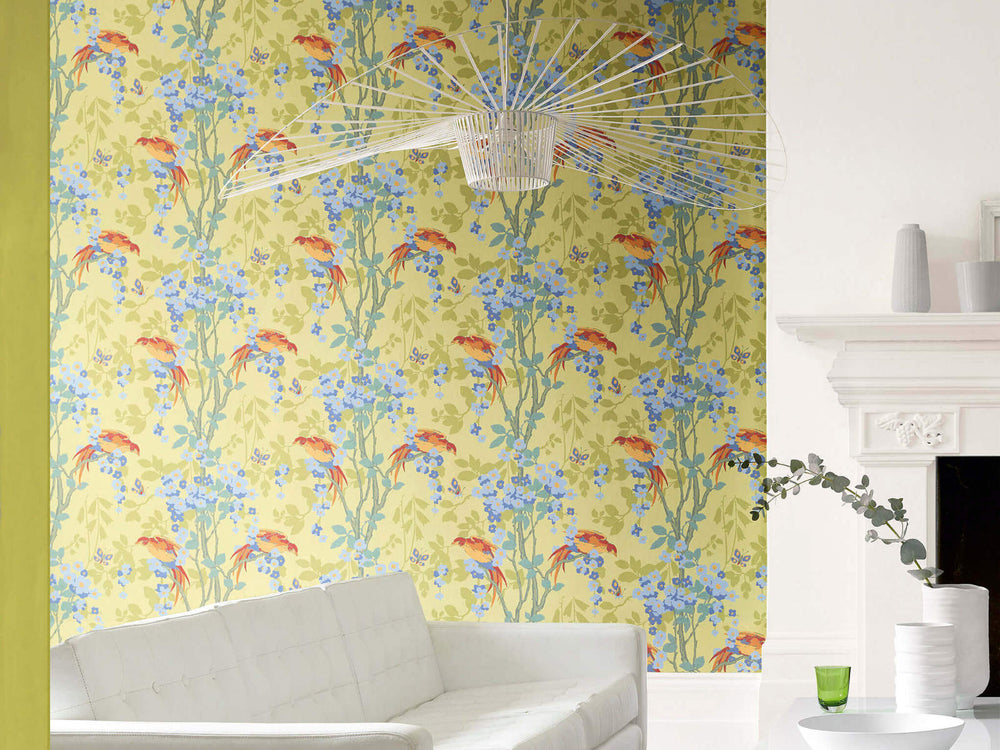 Little Greene Behang Archive Trails II Loriini - Jasper