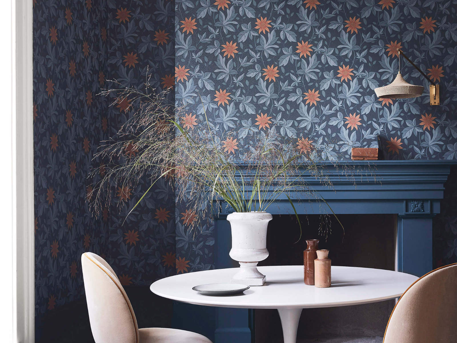 Little Greene Behang Archive Trails II Monroe - Night Flower