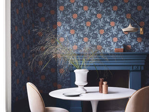 Little Greene Behang Archive Trails II Monroe - Night Flower