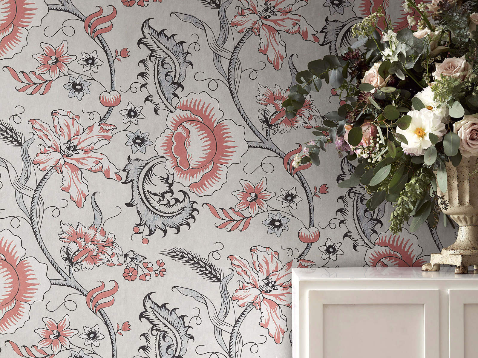 Little Greene Behang Archive Trails II Woodblock Trail - Union