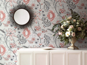 Little Greene Behang Archive Trails II Woodblock Trail - Union