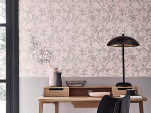 Little Greene Behang Archive Trails II Wrest Trail - Pink Plaster