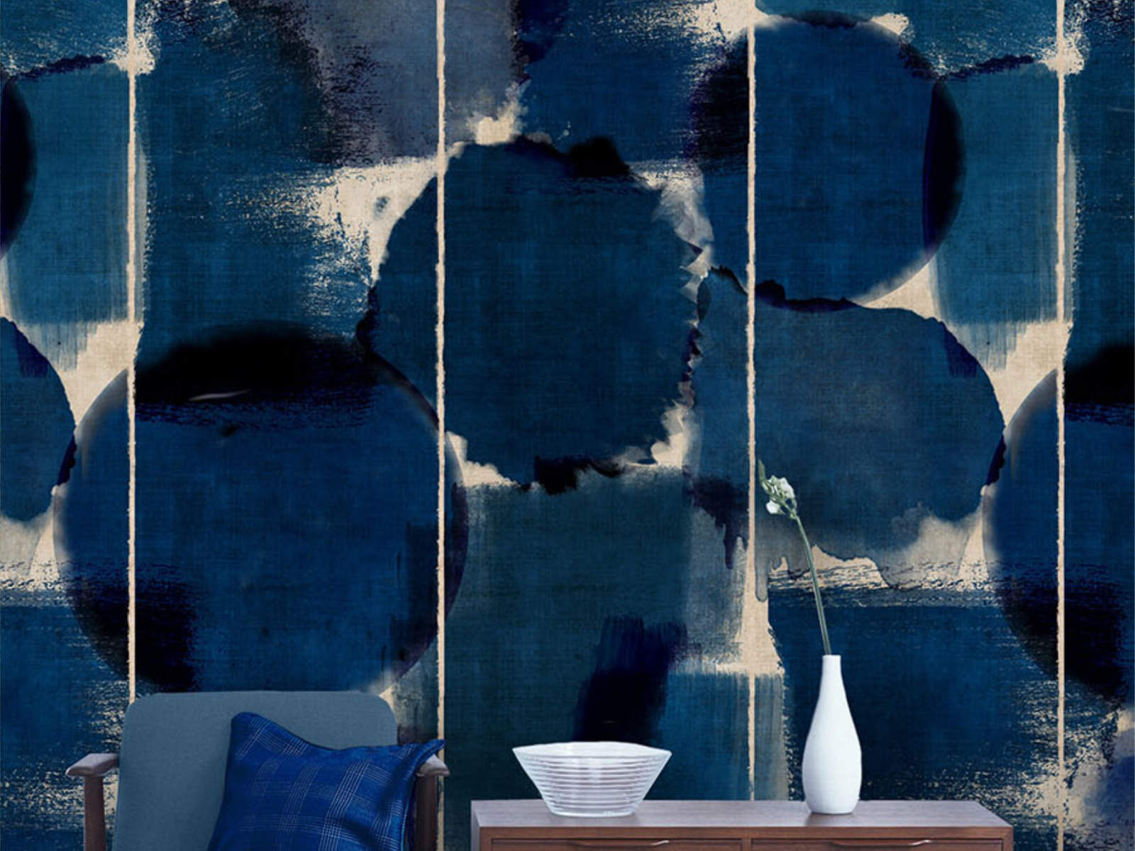 Mind The Gap Dutch Blauw Indigo Marvel - WP20154
