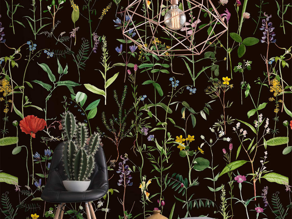 Mind The Gap The Florist Aquafleur Anthracite - WP20173