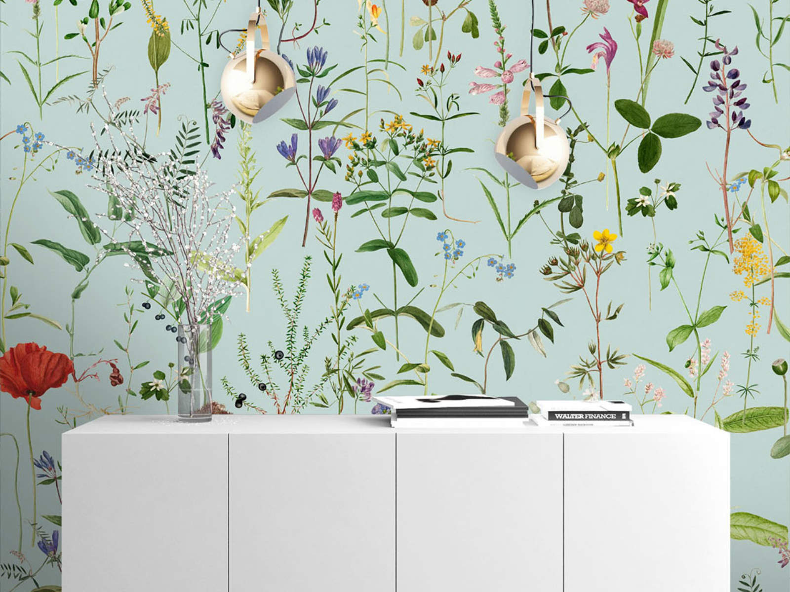 Mind The Gap The Florist Aquafleur Aquamarine - WP20174