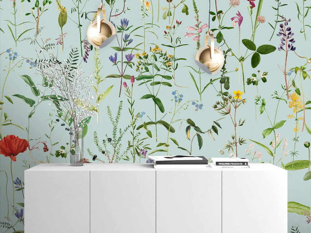 Mind The Gap The Florist Aquafleur Aquamarine - WP20174