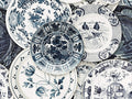 Mind The Gap Dutch Blauw Delftware Vintage - WP20188