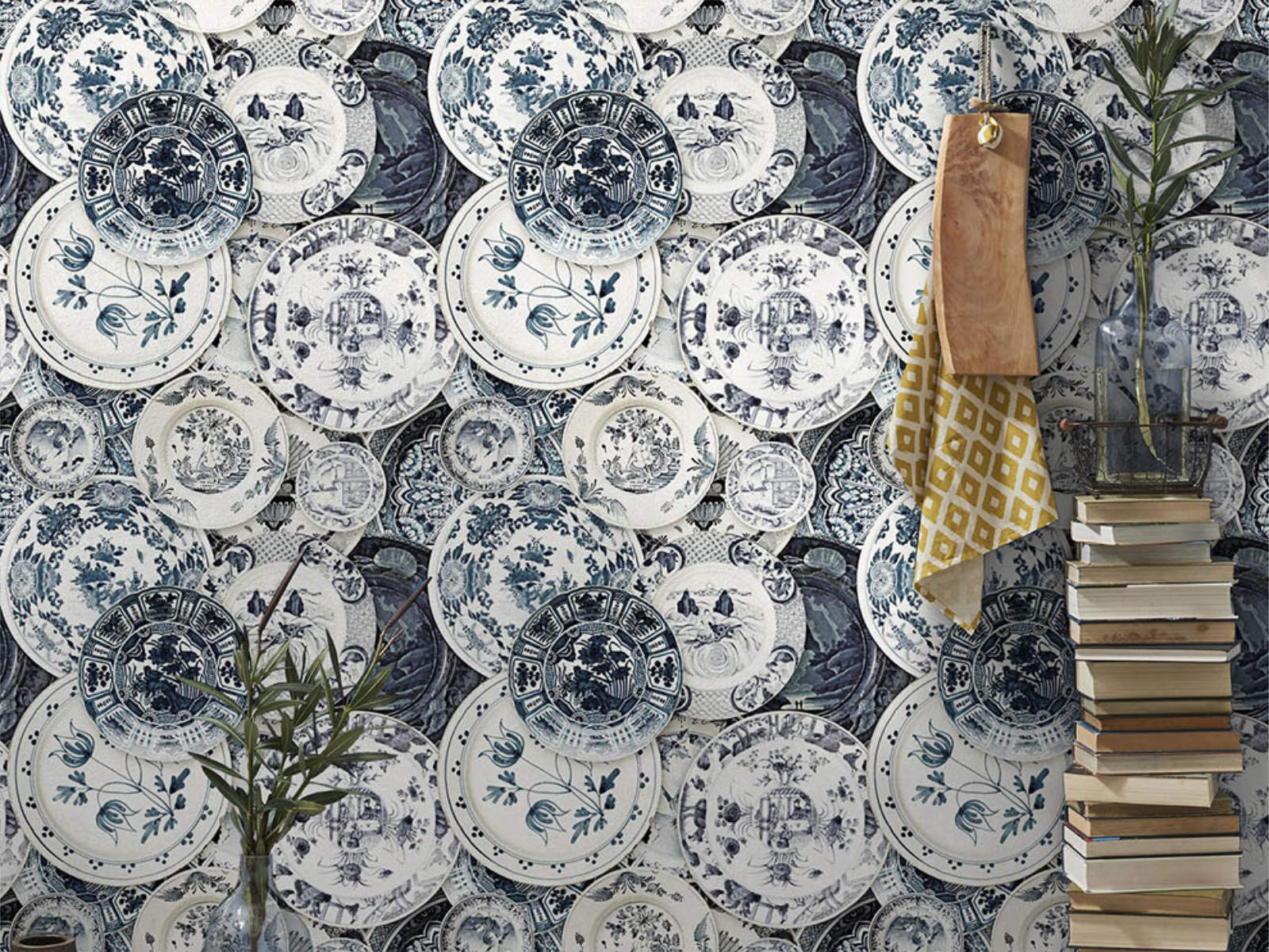 Mind The Gap Dutch Blauw Delftware Vintage - WP20188