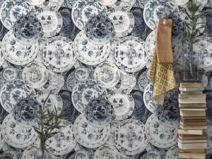Mind The Gap Dutch Blauw Delftware Vintage - WP20188