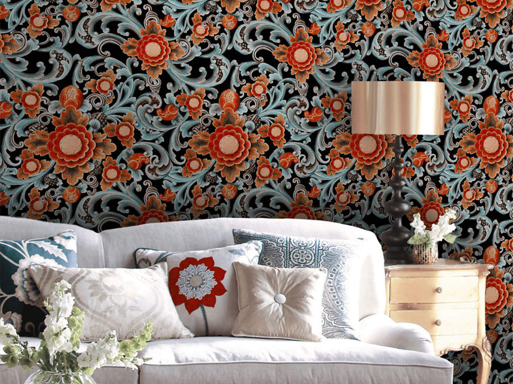 Mind The Gap The Mysterious Traveler Floral Painting Dark - WP20252